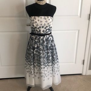 Floral print Mikael Aghal evening dress.